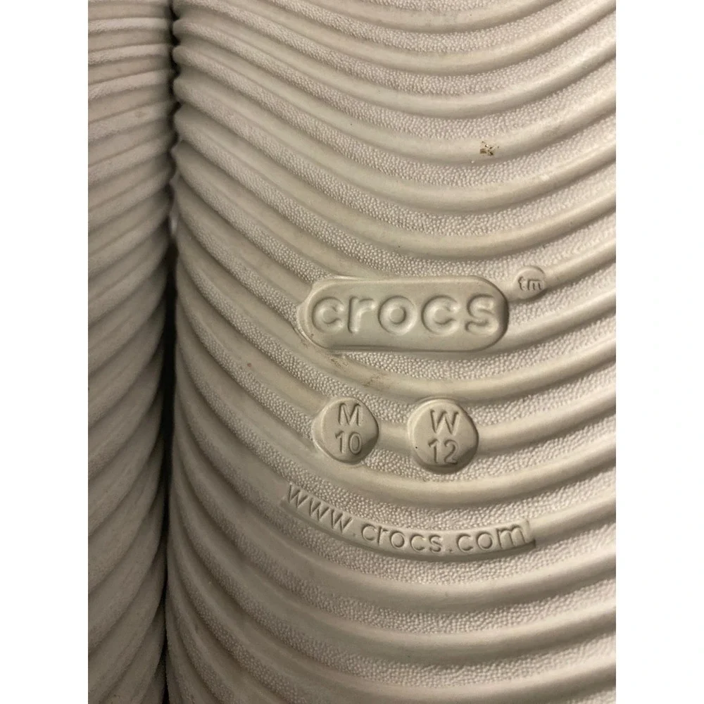 Crocs Mellow Recovery Clog Atmosphere Grey Mens 10 Womens 12 Slides Slip Ons